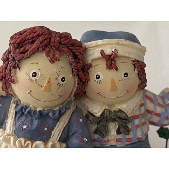 Kurt Adler Raggedy Ann & Andy Christmas Swing Ornament Vtg 2002 Simon Schuster - Picture 12 of 16